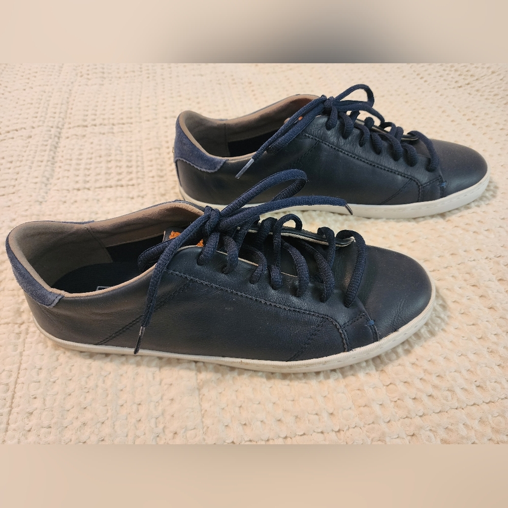Cole Haan Women's Navy Blue Casual Sneakers Trainers Leather Sz 9 Athleisure